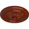 Ekena Millwork Wigan Ceiling Medallion, Hand-Painted Firebrick, 16"OD x 2 1/4"P CM16WGFIF - alternate 2